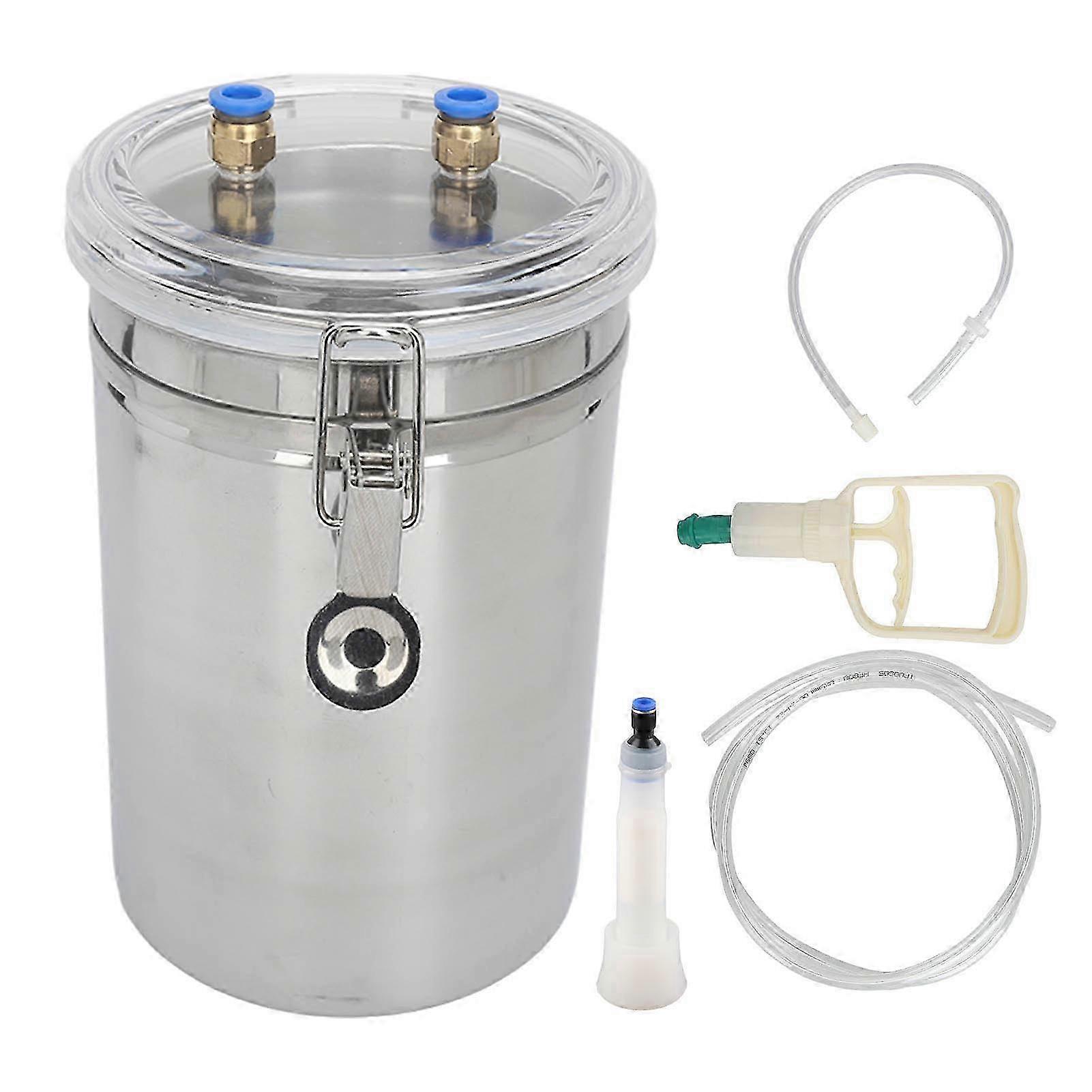 Kit de traite portable d’une capacité de 2 L pour un usage domestique, seau en acier inoxydable pour une utilisation facile