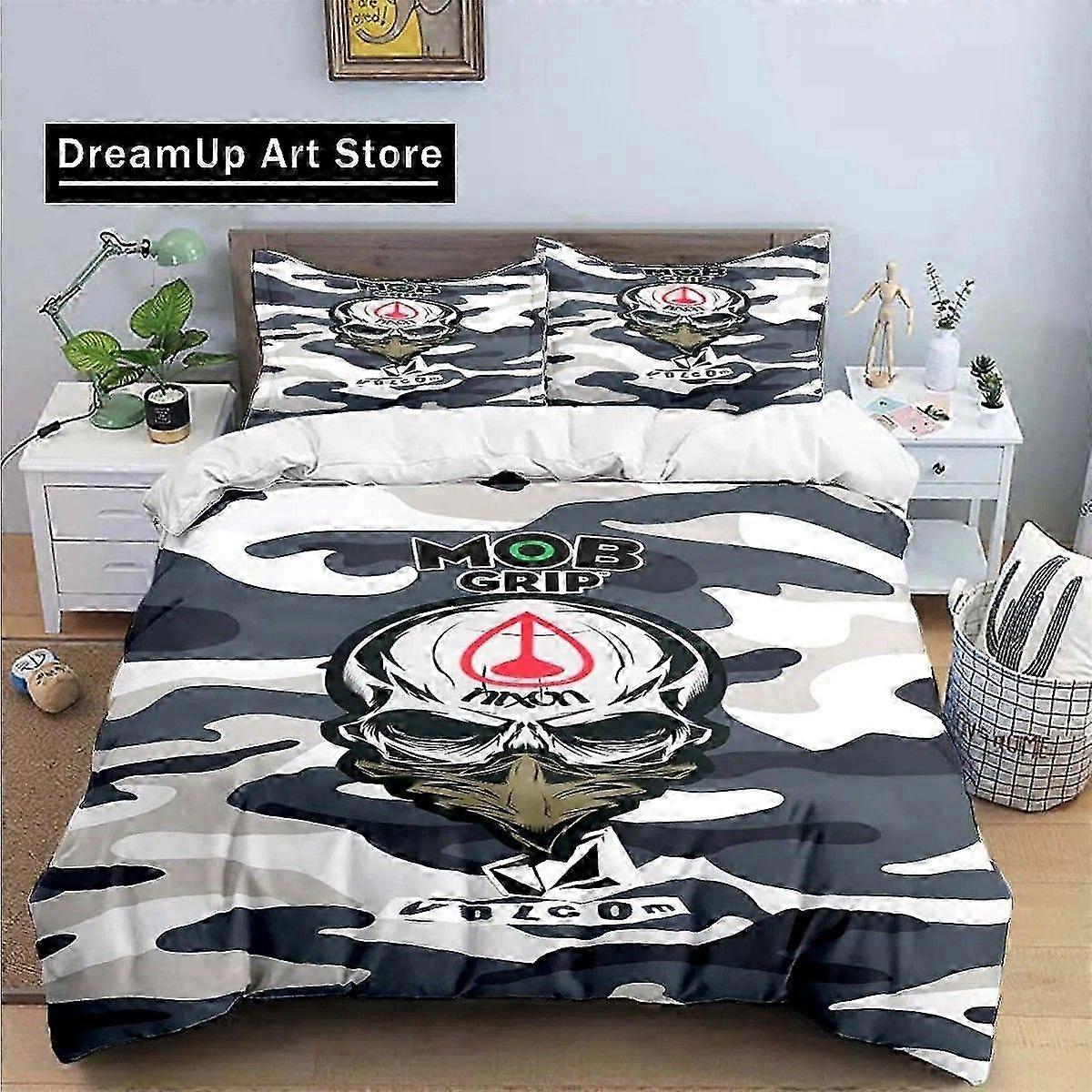 Muoti hieno vuodevaatesetti sopii pojille ja tytöille, sisältää pussilakanan ja tyynyliinan kahden hengen, queenin ja king-size-vuoteisiin - 3-osainen