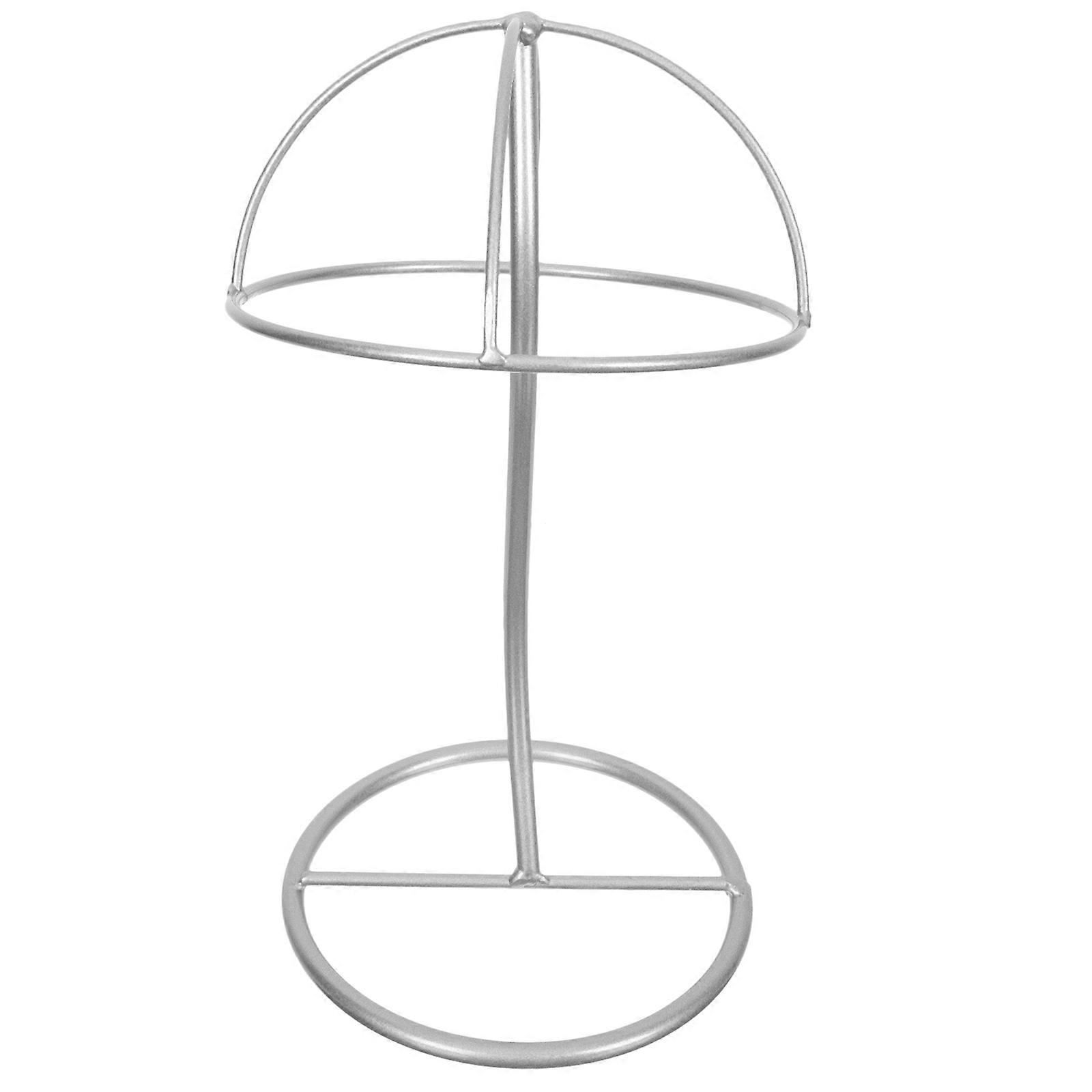 Hat Display Shelf Iron Hat Storage Holder for Storage Silver