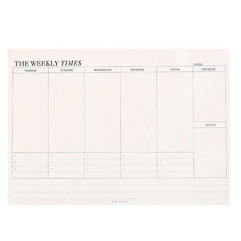 Self Discipline Daily Planner Notepad   Tearable Memo Pad for Weekly Scheduling, Odorless & Smooth Surface Design