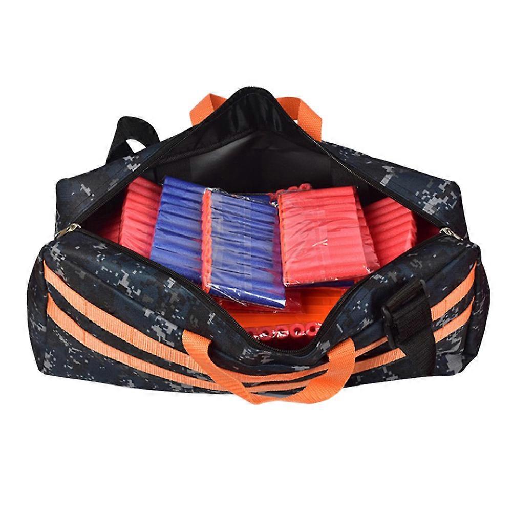 Multi Purpose Storage Bag Design Kids War Games Camouflage Approx 44 x 23 x 11cm Quick Reload Clip and Bullets Access 1Set