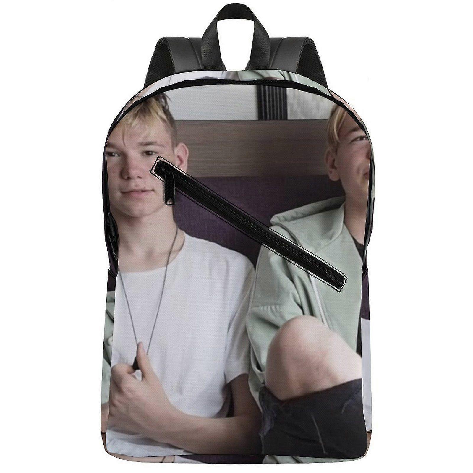 a9479 marcus martinus Semi-Full Print Backpack Featuring