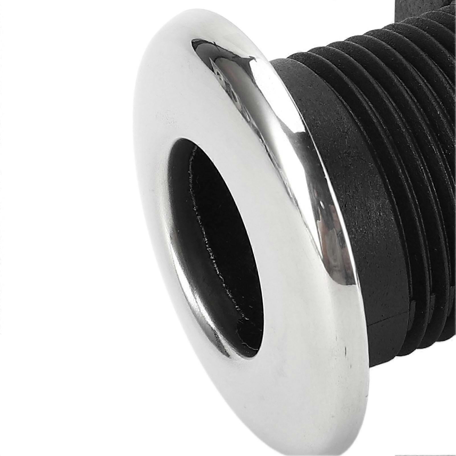 3/4in Thru Hull Fitting Nylon Leakproof High Toughness Thru Hull Hose Connection for Boat Marine Straight
