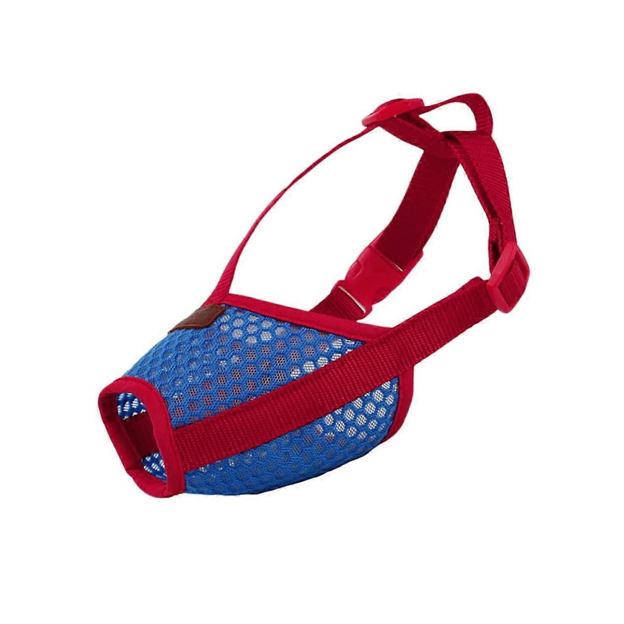 Adjustable Dog Muzzle Made of Breathable Mesh Material, Snout Cover to Prevent Licking