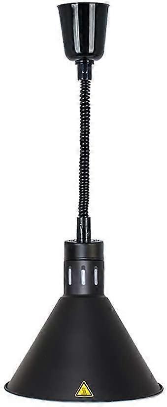 Food warmer lamp, food warming lamp, telescopic suspension with 27 cm large lampshade, food warming lamp (D)