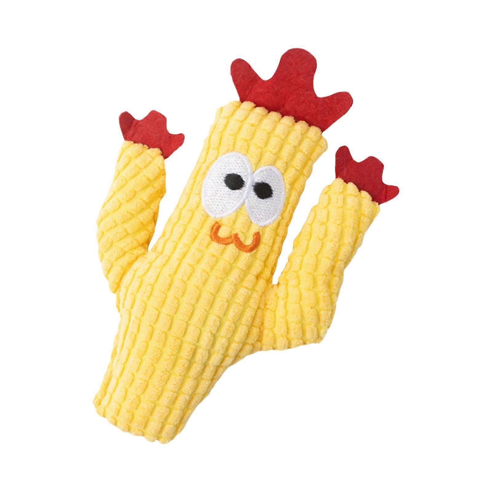 Cat Chew Toy Plush Cactus with Catnip Toy Cactus Cushion Plush Teething Aid Soothing for Furniture and Home Yellow