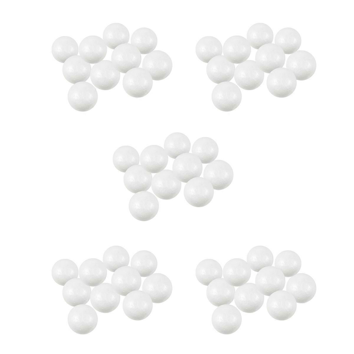 10x Decoration Modelling Craft Polystyrene Foam Ball Sphere 6cm-White