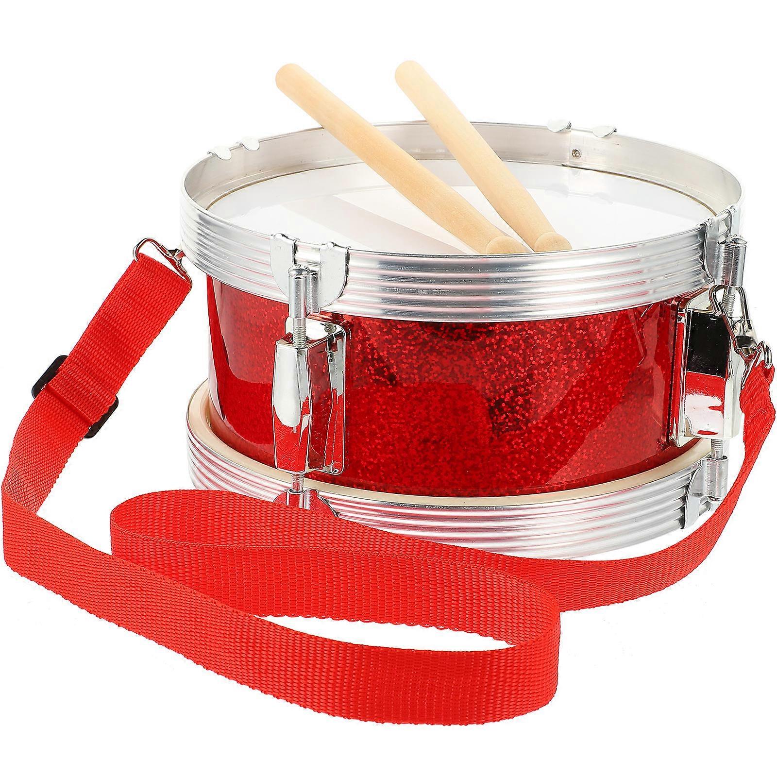 Preschool Musical Toys Snare Drums Concentration Improvement Metal Material 8 Inches 1 Set