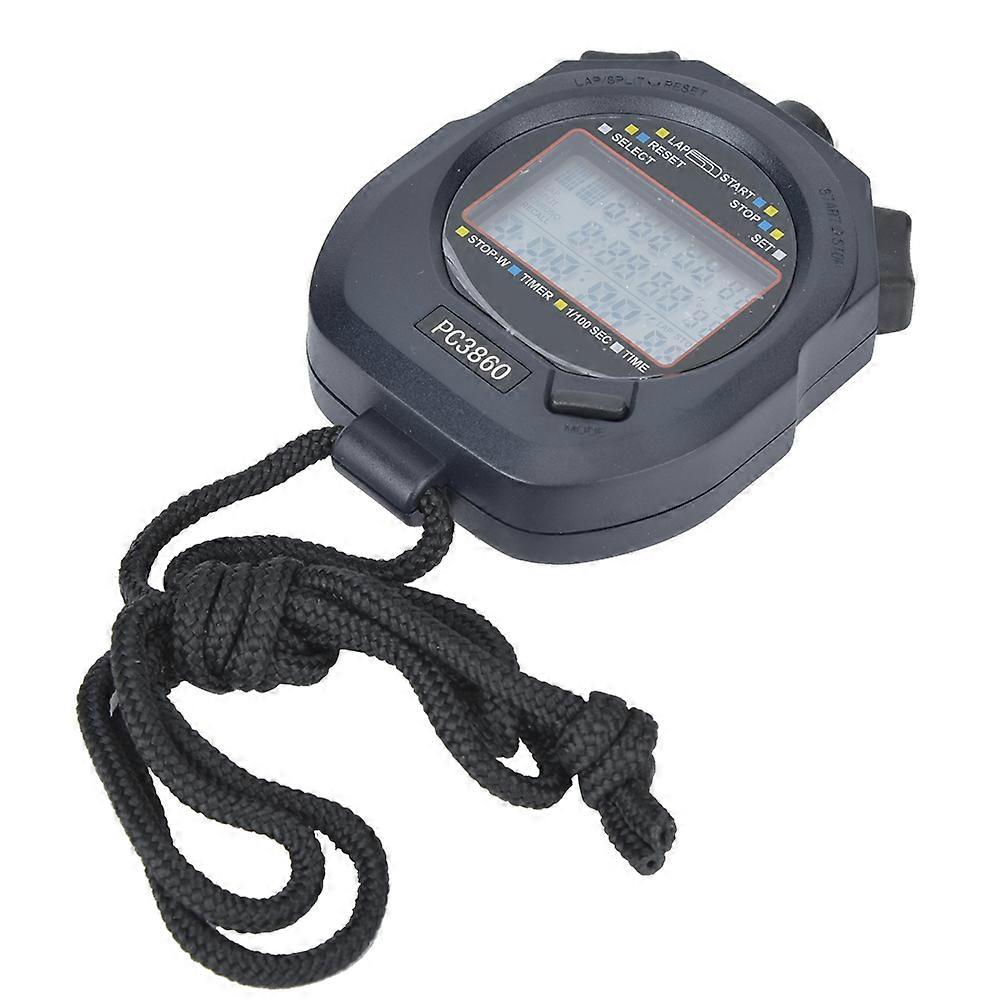 3860 ABS Multifunction Sports Running Stopwatch Electronic Track and Field Countdown Stop Watch