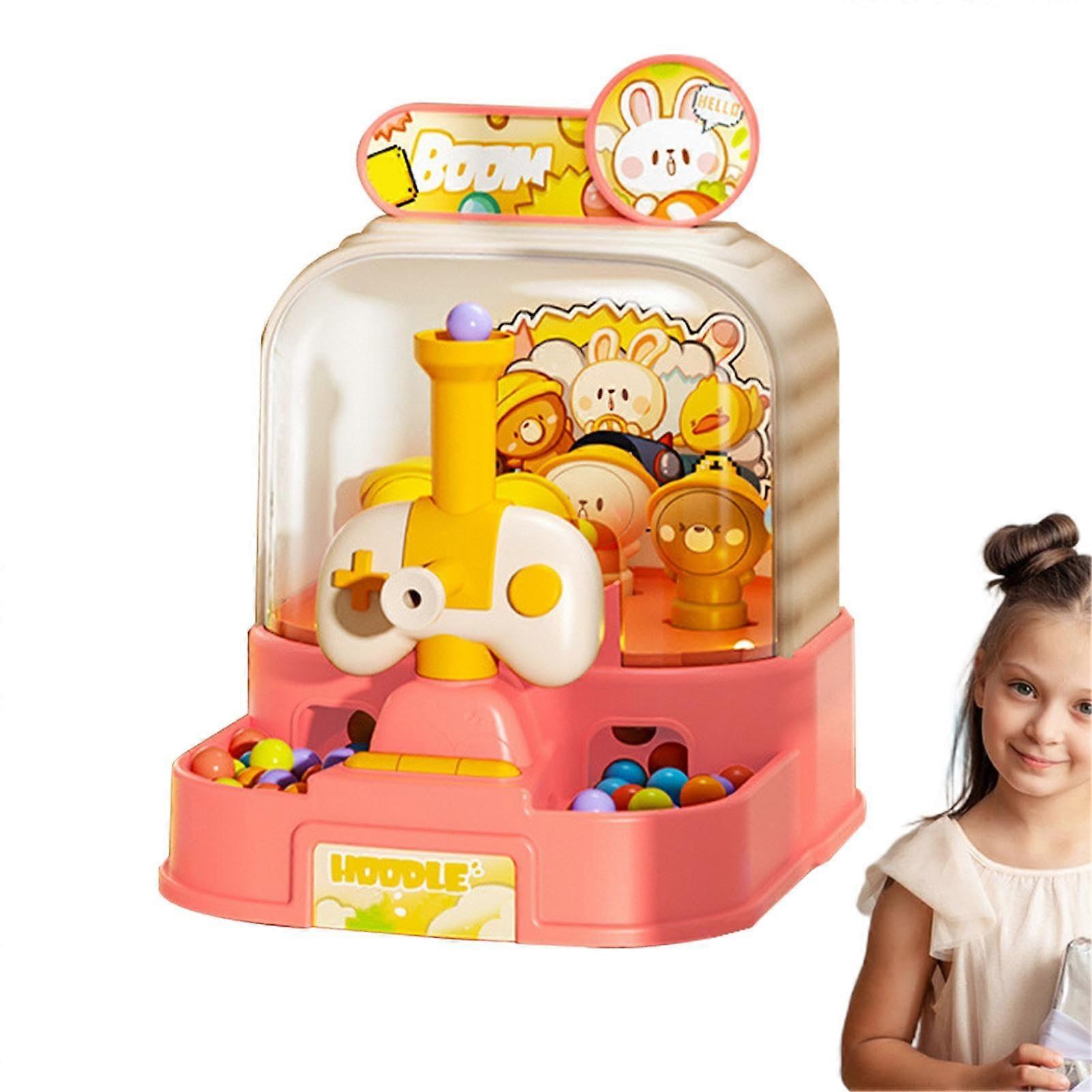 Flipper throwing game with cartoon animal targets for children 46, pink