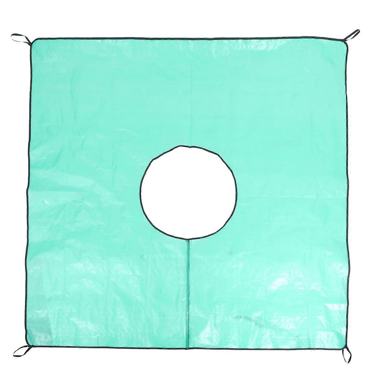 Garden Tree Pruning Tarp Waterproof Yard Tarp With 60cm Center Hole For Tree Trimming Garden Work And Leaf Collection Heavy Duty Landscape Tarp (200x2