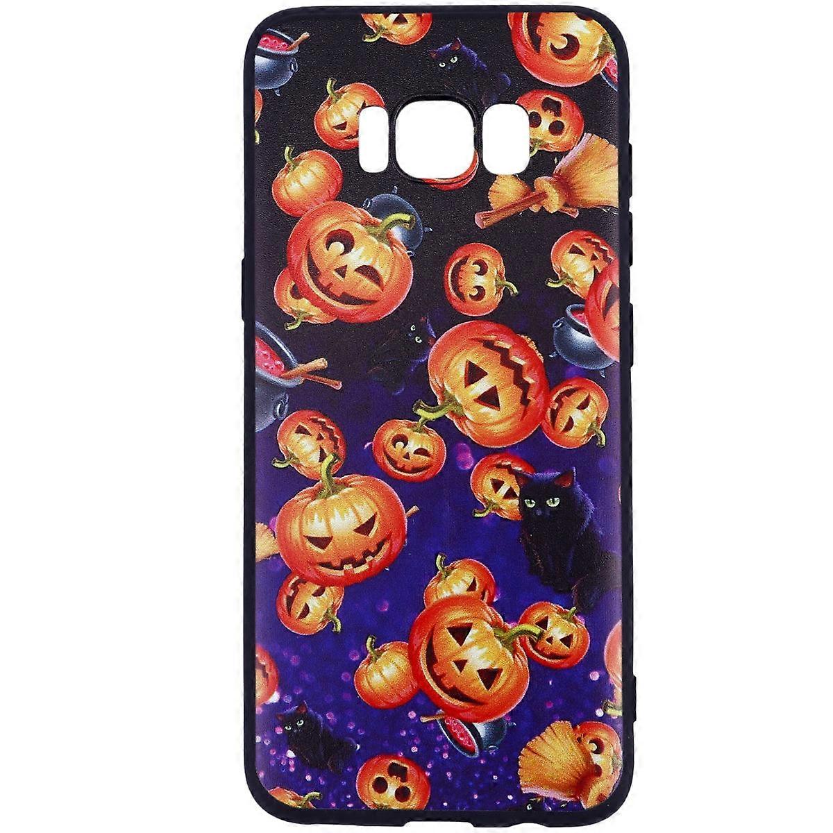 Pumpkin TPU Case TPU Material Halloween Compatible for S8 Lens Protection 1Set