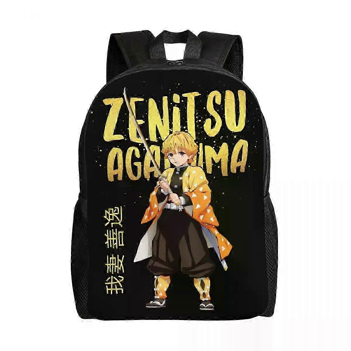 Customized Demon Slayer Inspired Backpack for School - Suitable for Zenitsu Agatsuma 250Hs