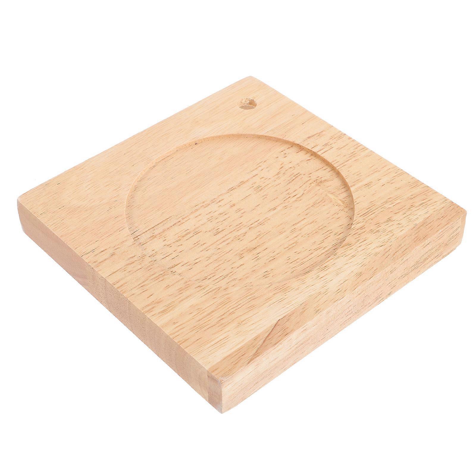 Square Desk Lamp Base Wooden Table Light Base for Home Interior Decor 1Pcs
