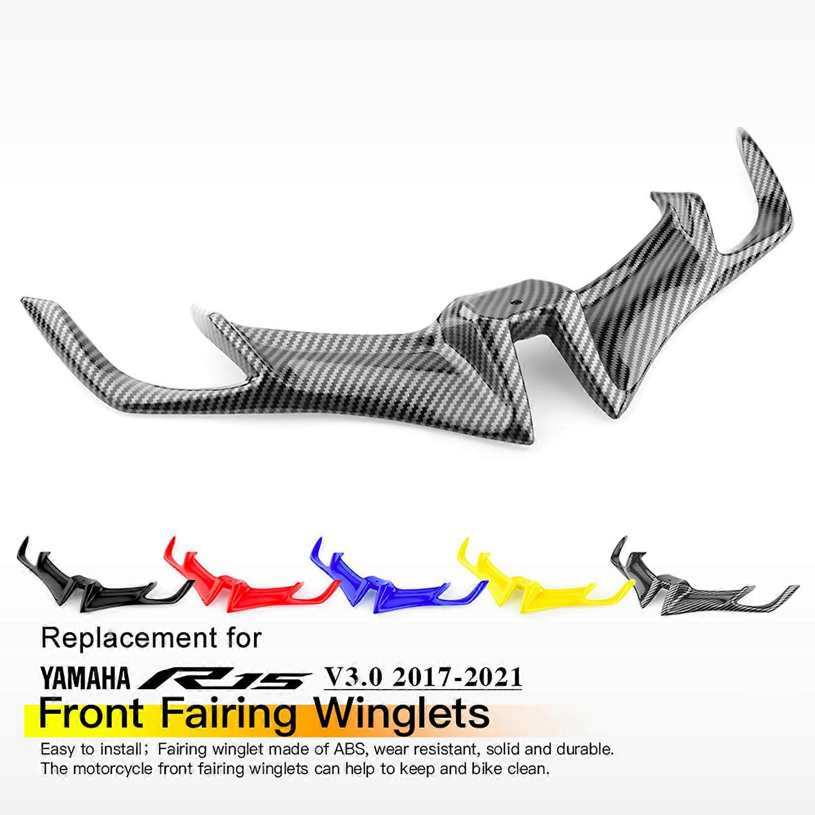 Front Fairing Winglet Front Fairing Wing Cover Replacement for YAMAHA R15 V3 2017-2021