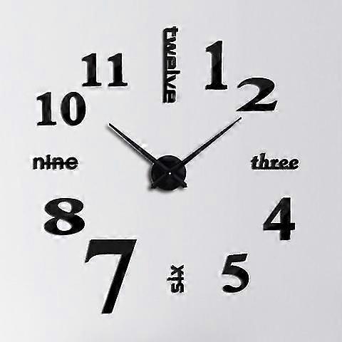 Large Wall Clock, Silent Non Ticking Vintage Retro Style Wall Clock