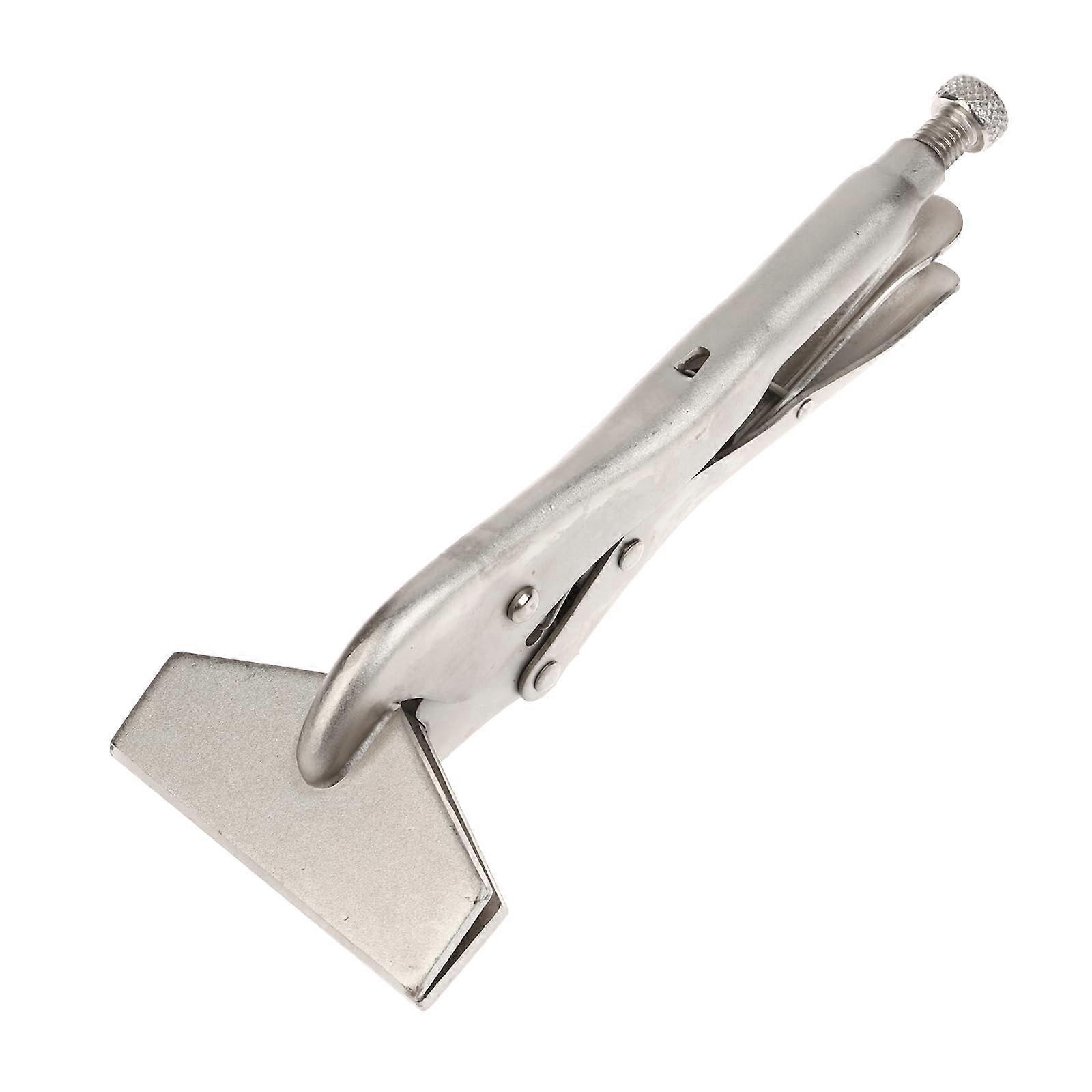 Adjustable Locking Pliers 20.3 cm, Carbon Steel, Ergonomic Flat-Jaw, Woodworking Tool, Model B 1.0x1.0x1.0