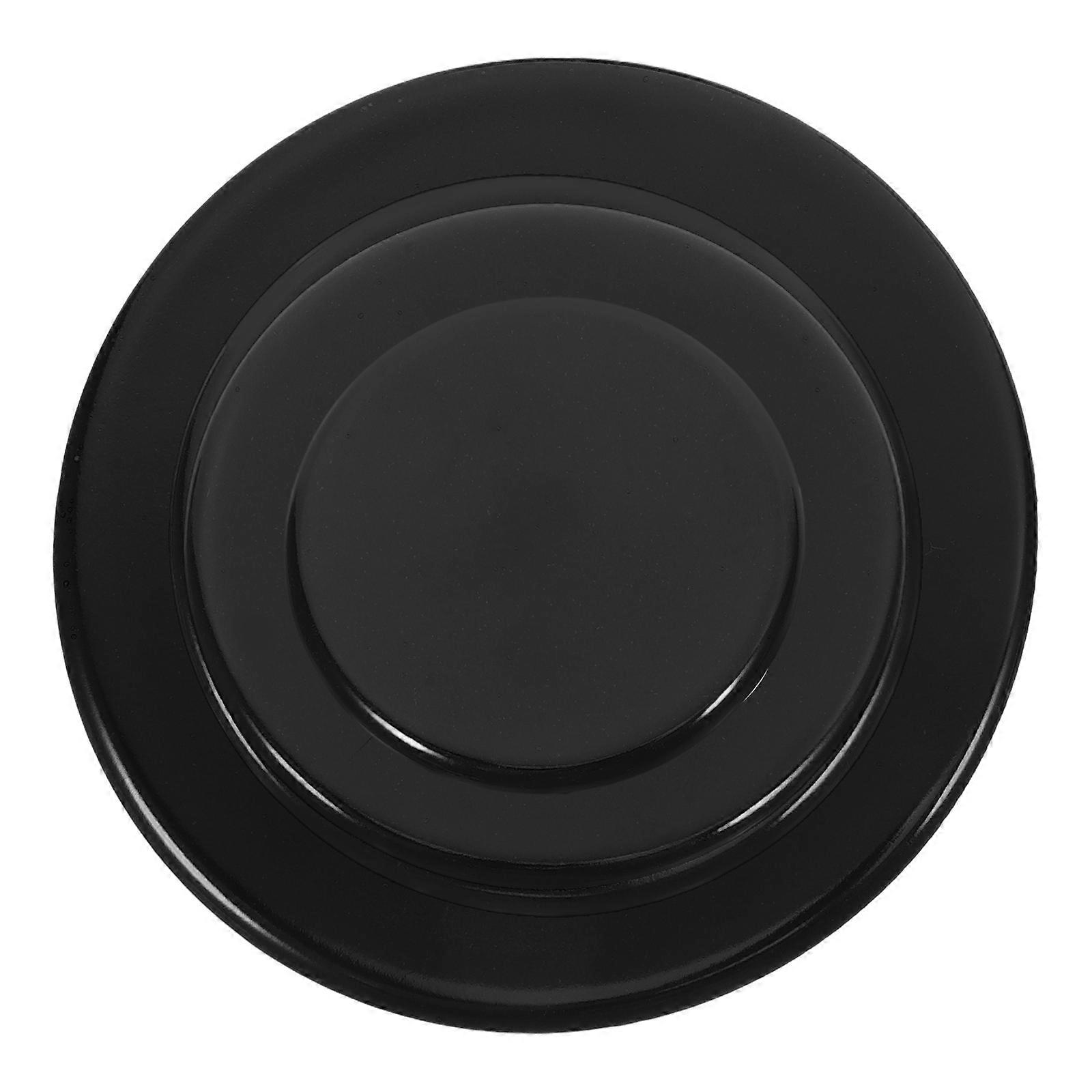 Gas Stove Cover with Sturdy Structure and Smooth Surface for Daily Use Black Aluminum and Iron 4
