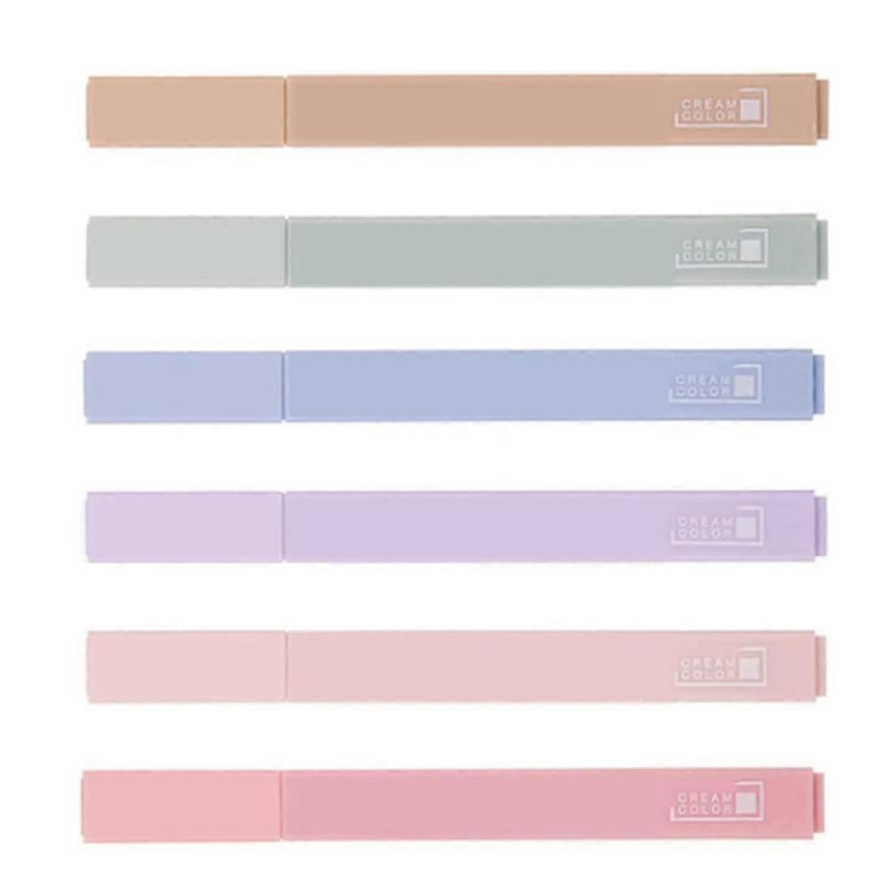 6pcs Colorful Highlighter Pens, Large Capacity Soft Tip Marking Pens for School, Office and Art, Smooth Writing, No Ink Leakage, Multi Use Design