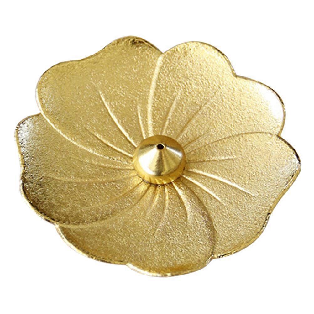 Lotus Decorative Bowl Copper Incense Stick Holder Stable Display 8.6x8.6cm Incense Burning 1Pack