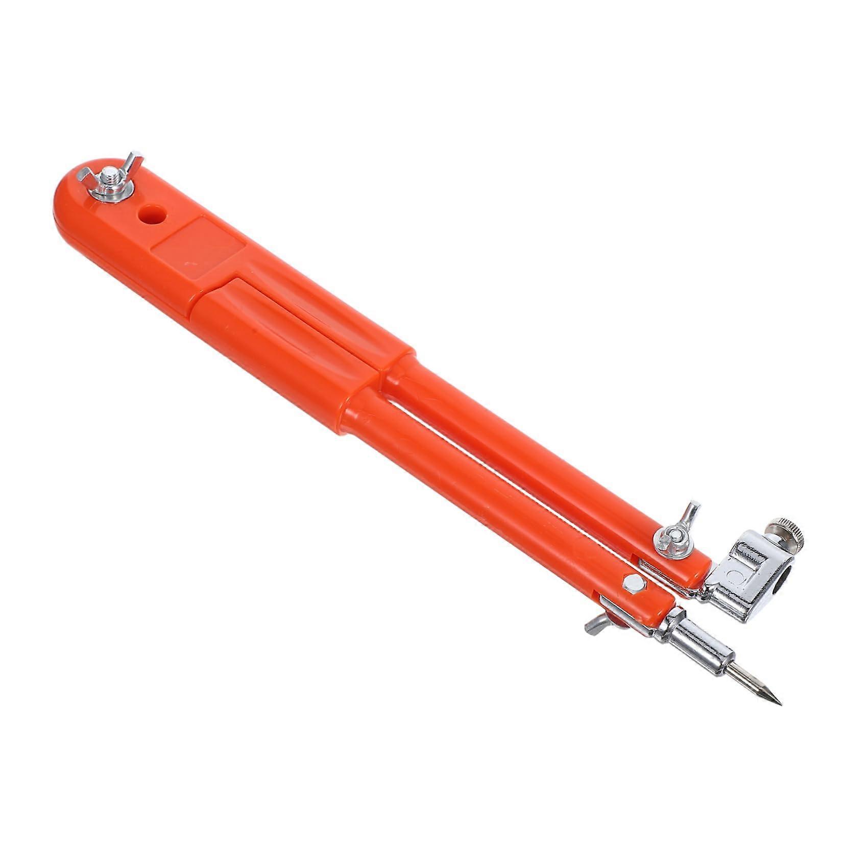 Precise Circle Scriber with Adjustable Wing Divider and Pencil Holder for Technical Drawings and Woodworking