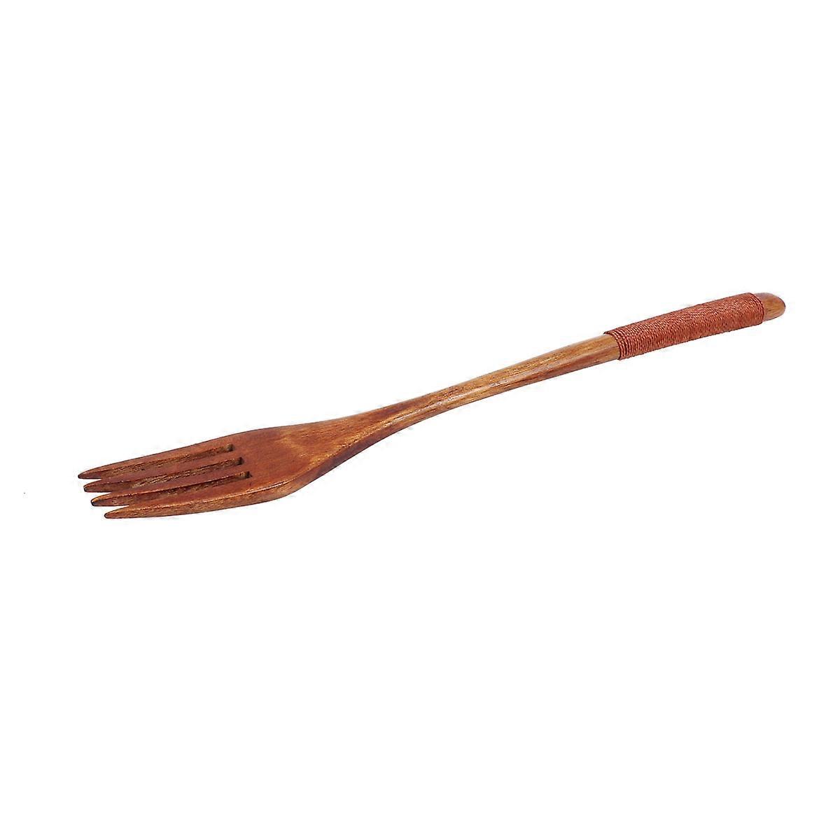 Child Cutlery Bamboo Fork Shape Household Tableware for Kids Easy to Clean 1Pcs