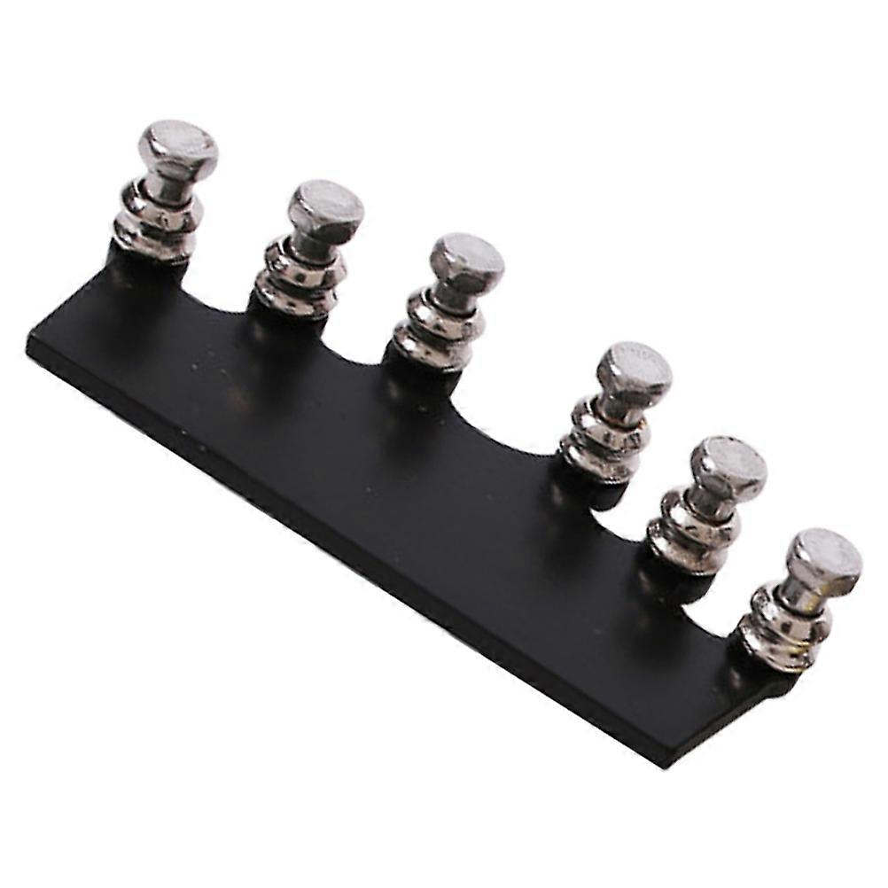 Lightweight Metal Guitar String Ferrule Plate Bridge Accessory for Easy Installation and Improved Tone and Sustain