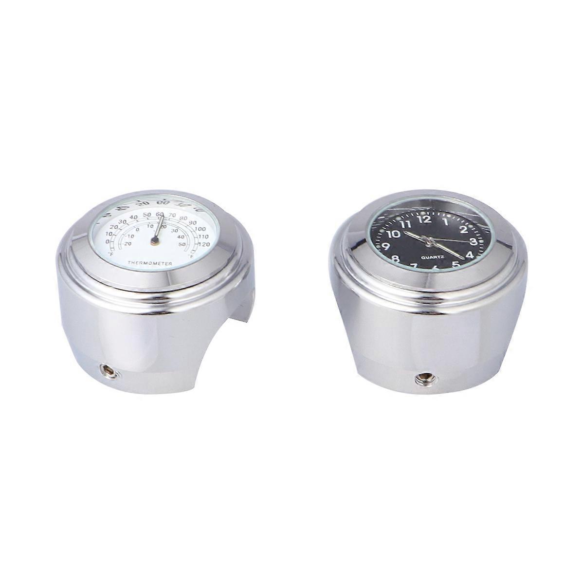 Motorcycle Blinkers Indicator Temperature Measurement Time Keeping Square Shape Aluminum Alloy 2Pcs