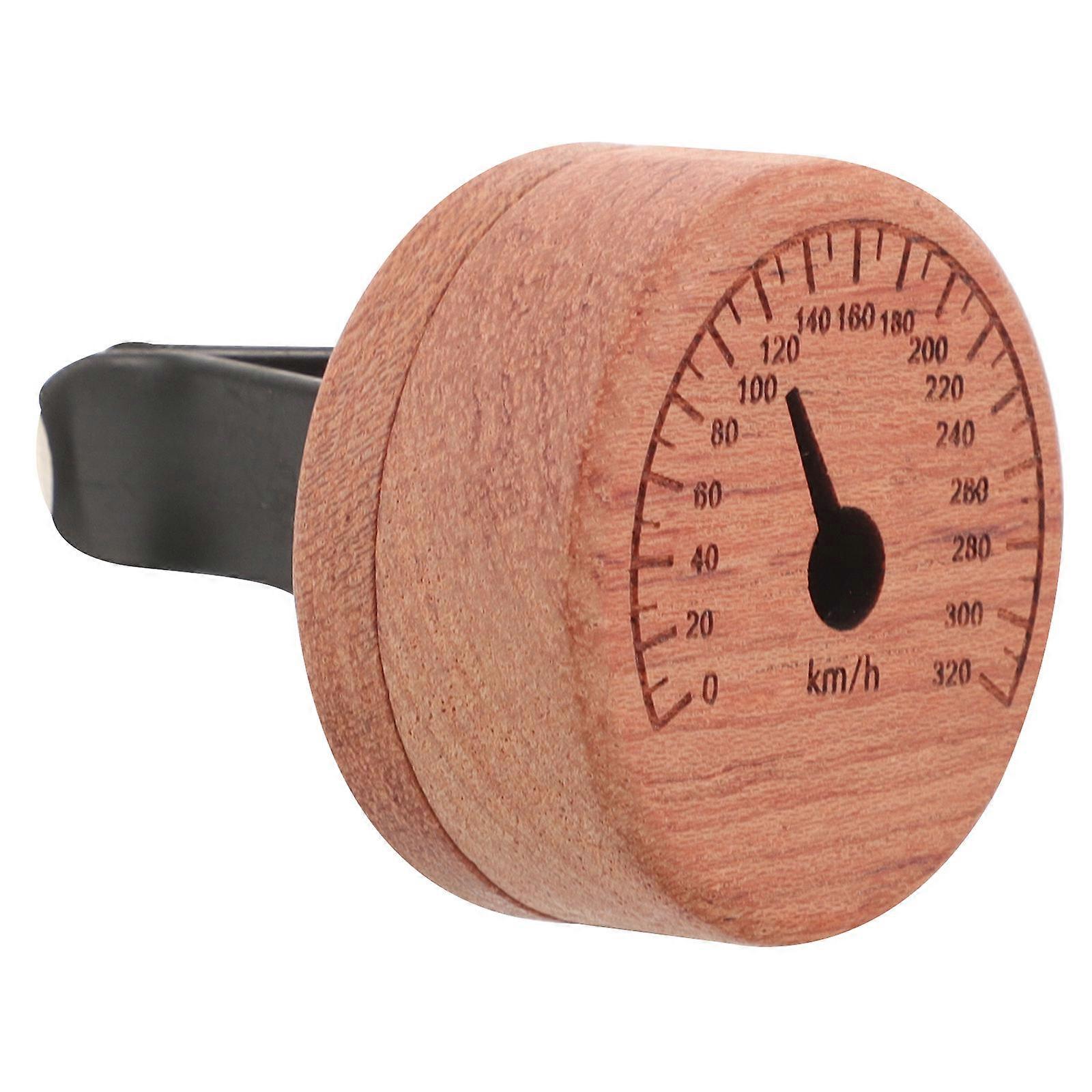 Chic Wood Essential Oil Diffuser for Car Use Light Brown Decorative Suction Pad 1 Piece