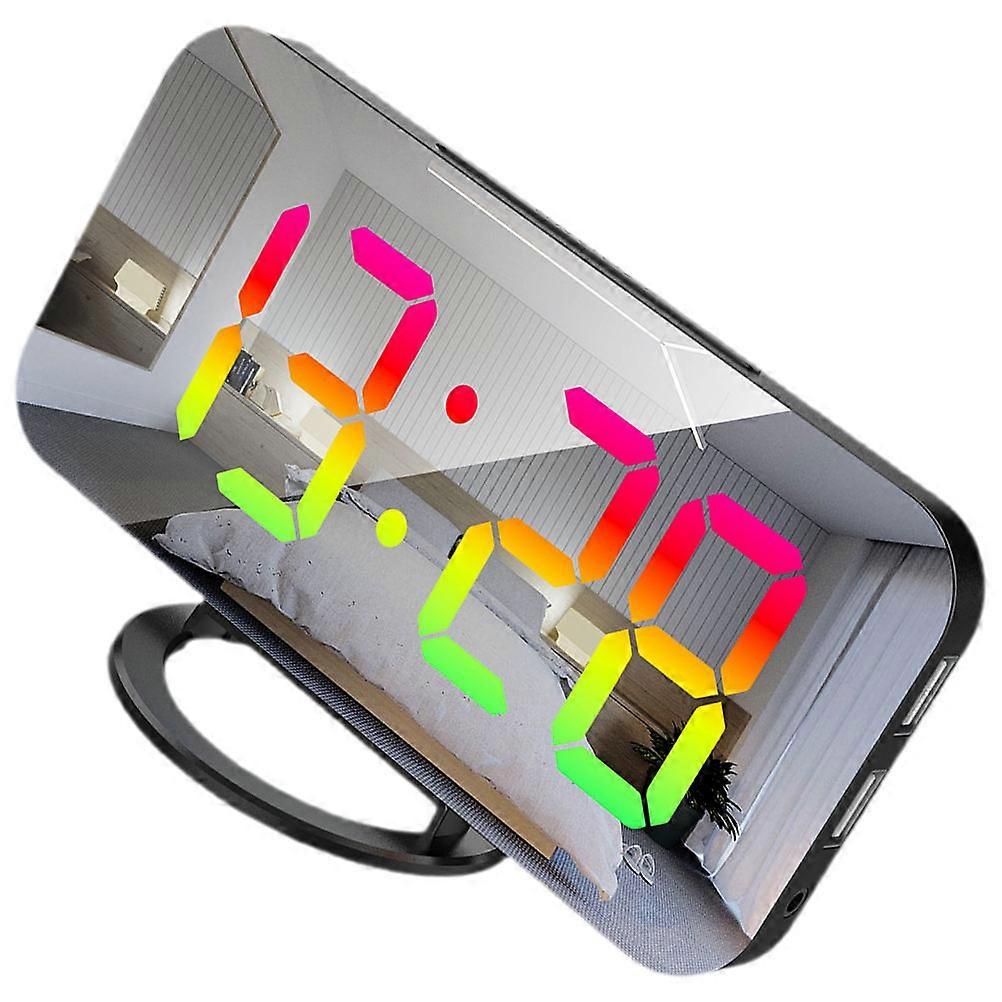 Black Digital Alarm Clock for Bedroom with Large LED Display 1Set