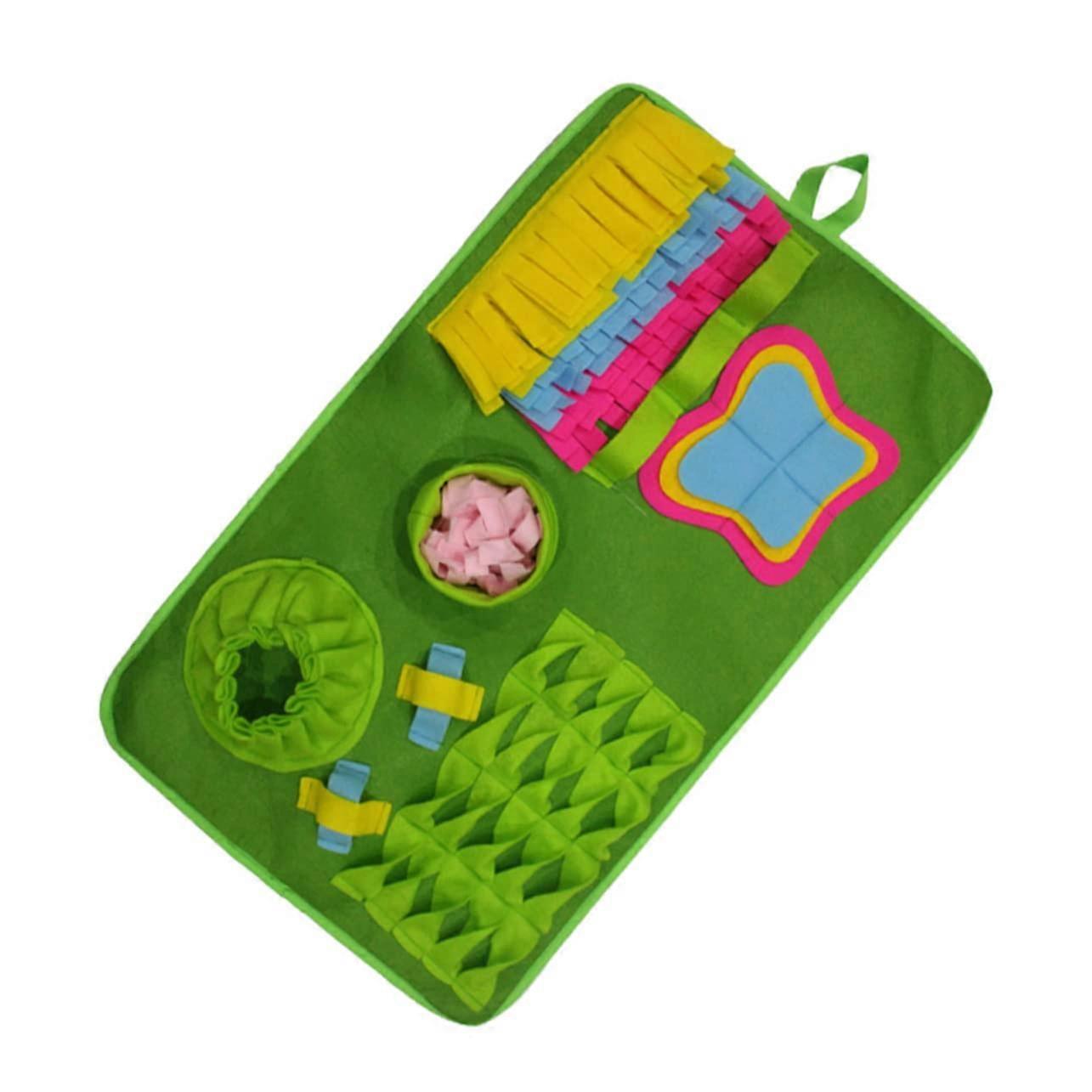 Creative Snuffle Mat For Versatile Puzzle Toys Premium Felt Promotes Slow Feeding And Mental Stimulation For All Sizes
