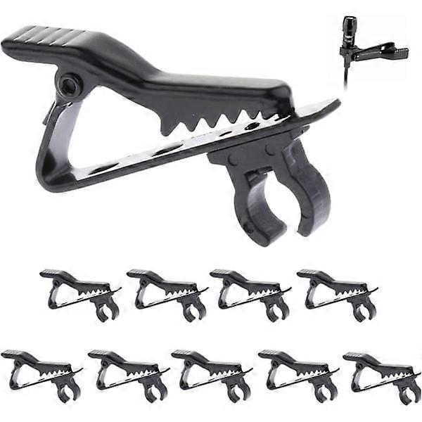 10 Clips Abnehmbarer Mikrofonclip Mini-Mikrofonclip Ersatzmikrofonclip Befestigungsclip für Mikrofonständer