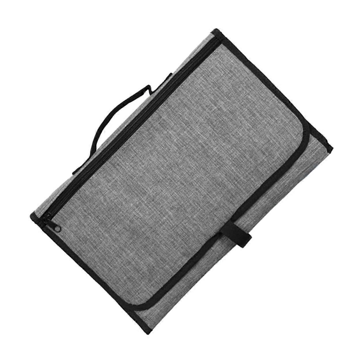 1 x Baby Nappy Mat, Waterproof Folding Nappies, Removable Nappy, Changing Mat, Grey