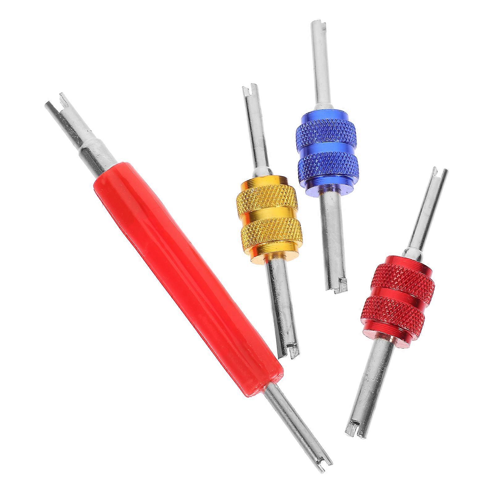 Compact Lightweight Valve Stem Tool Set for Car Repair – Versatile Wrenches for Efficient Valve Core Removal, Durable Design Fit for Multiple