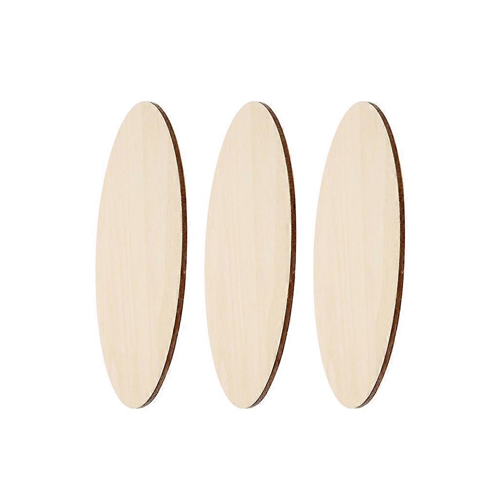DIY Round Wood Slices Unfinished Wooden Pieces For Craft Making Assorted Color 3Pcs