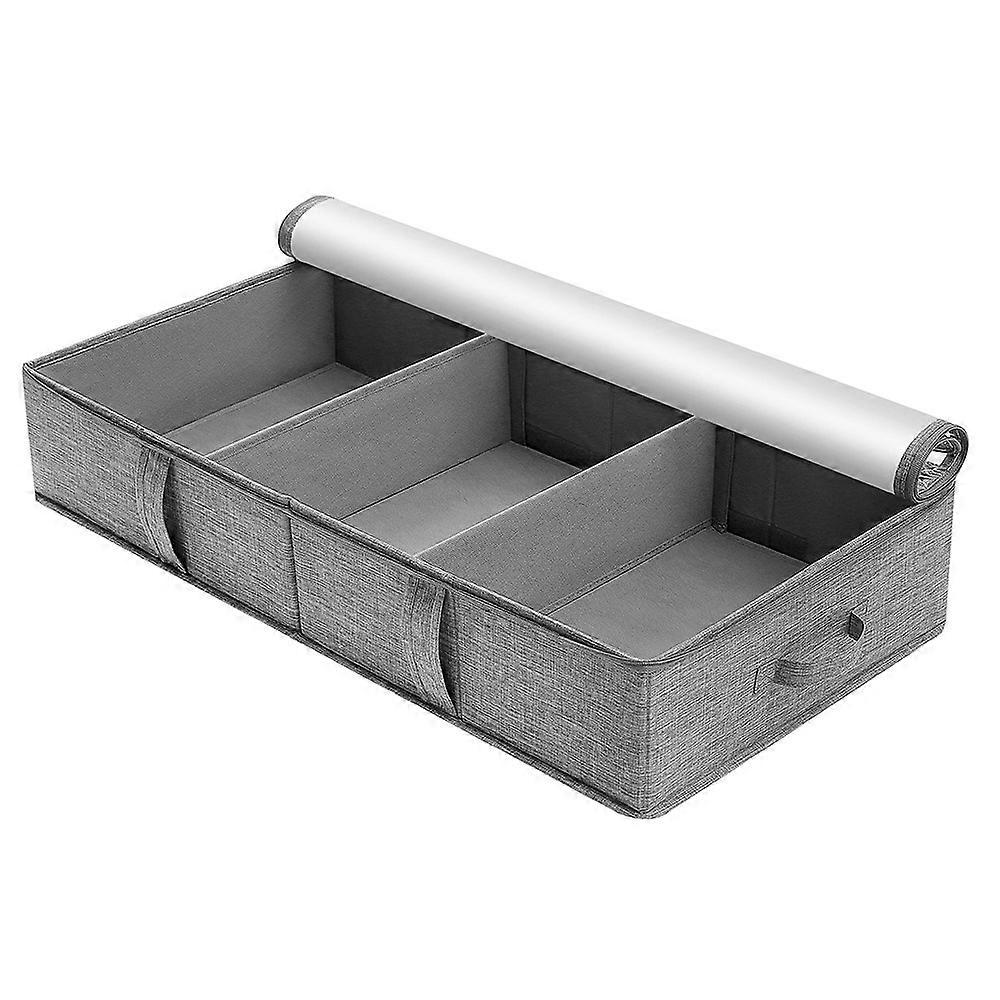 MOHO&HOME MDJ-6142 Folding Household Blankets Toy Sorting Box Under Bed Clothing Storage Bag, Transparent Cover