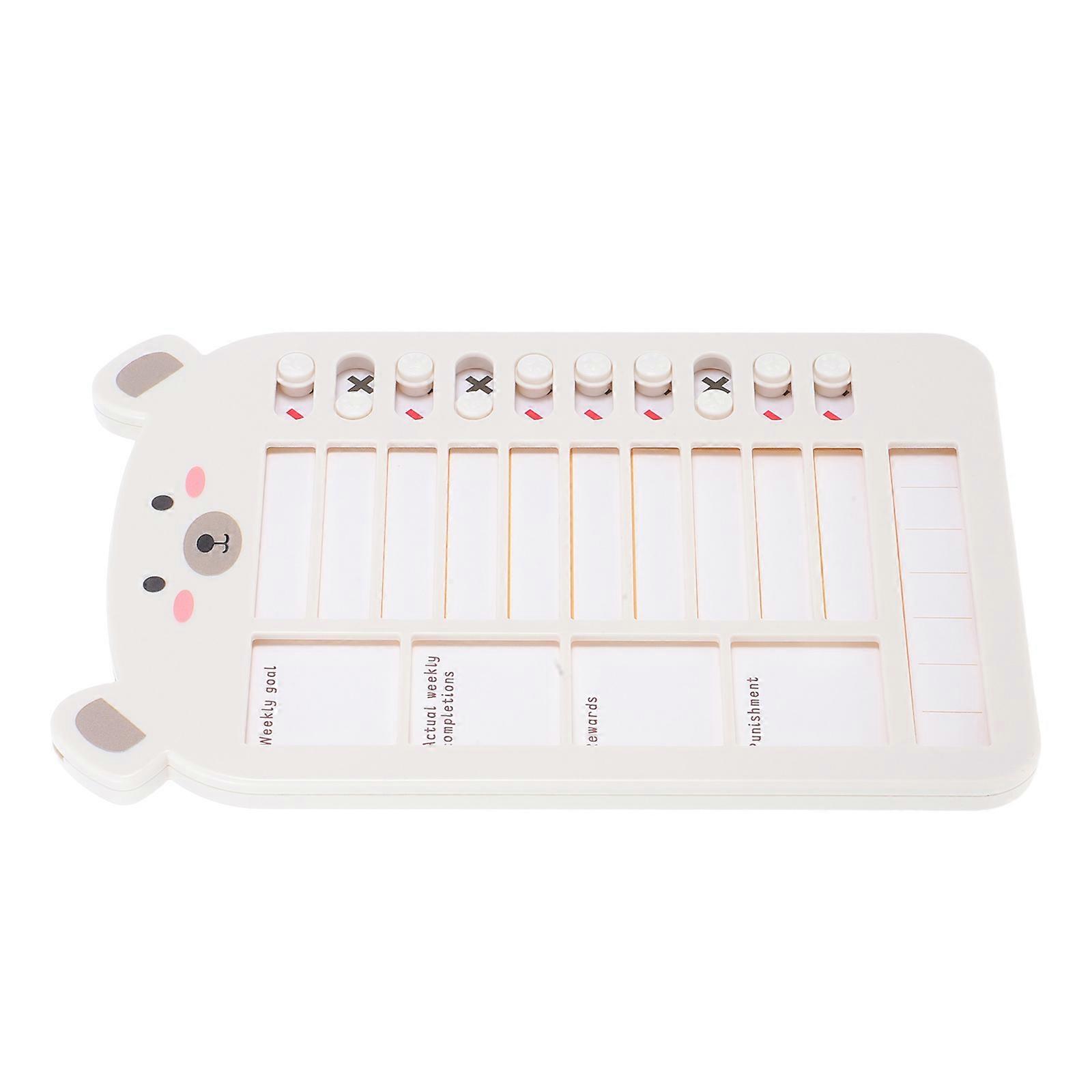 Classroom Behavior Management Chores Chart Kids To-Do-List Task Board Home Use Beige 1Pack