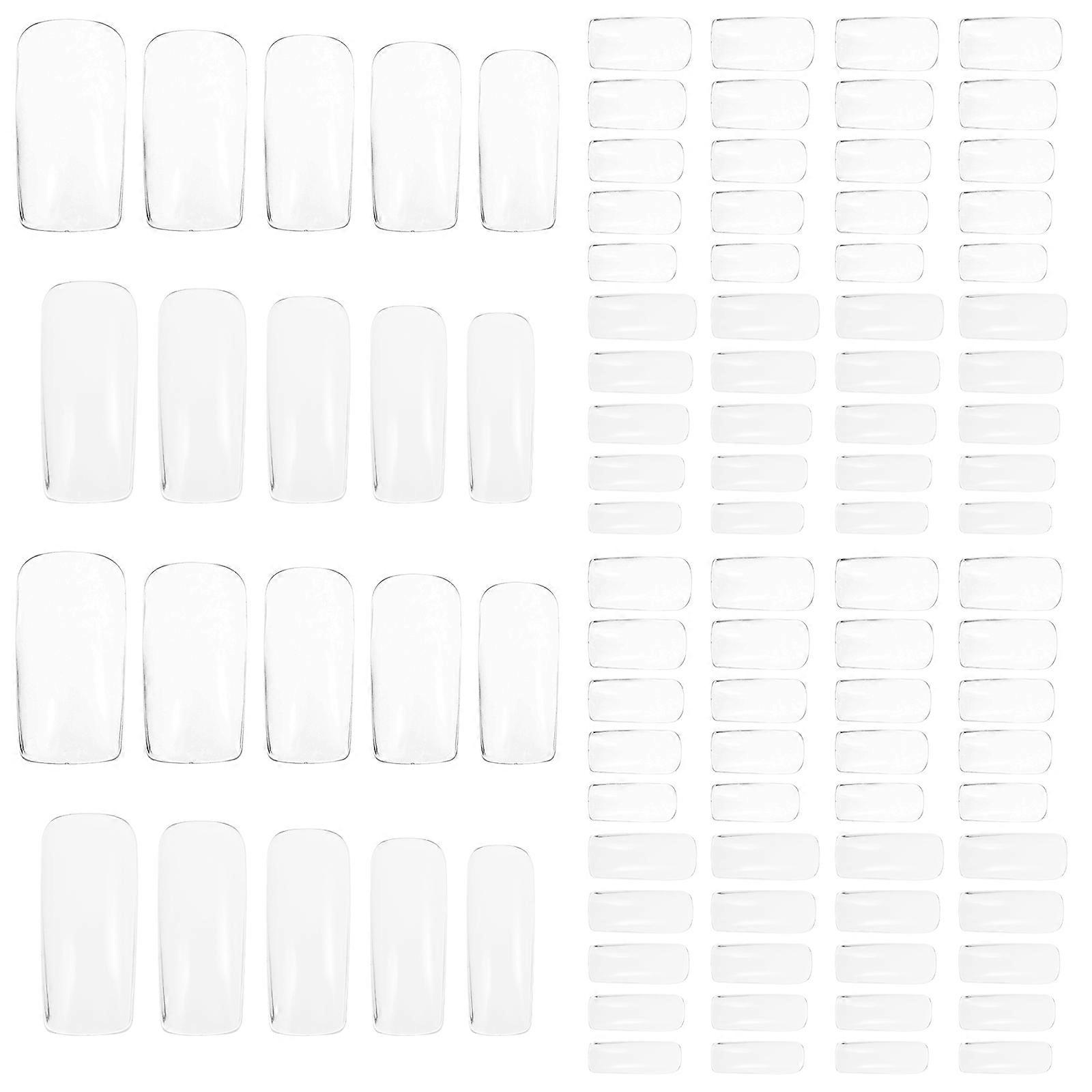 500pcs Full Cover Fake Nails for Nail Art Made of Durable ABS Material Lasting Longer with 10 Sizes