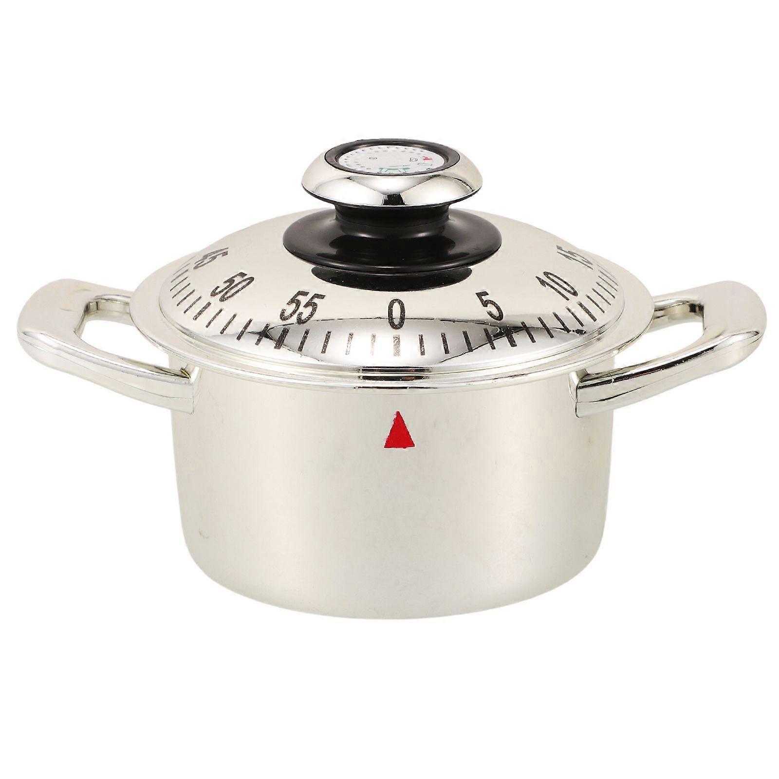 Kitchen Cooking Countdown Management Reminder Soup Pot Shaped Timer Kitchen Mechanical Timer 60-minute Countdown Egg Reminder