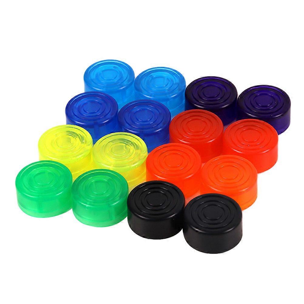 10pcs Colorful Guitar Effect Pedal Footswitch Caps for Enhanced Grip & Protection Random Colors