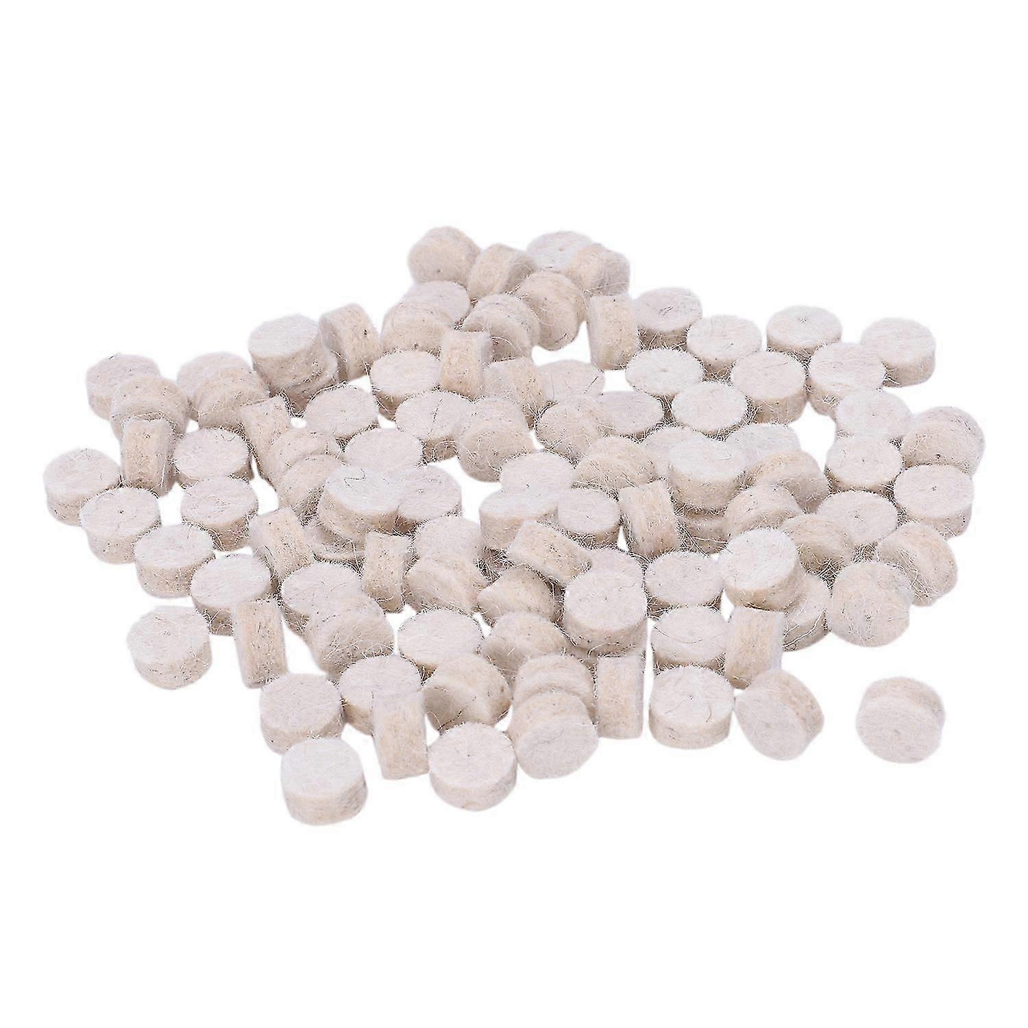100pcs Wool Felt Polishing Buffing Round Wheel Tool + 2 Shank For Rotary