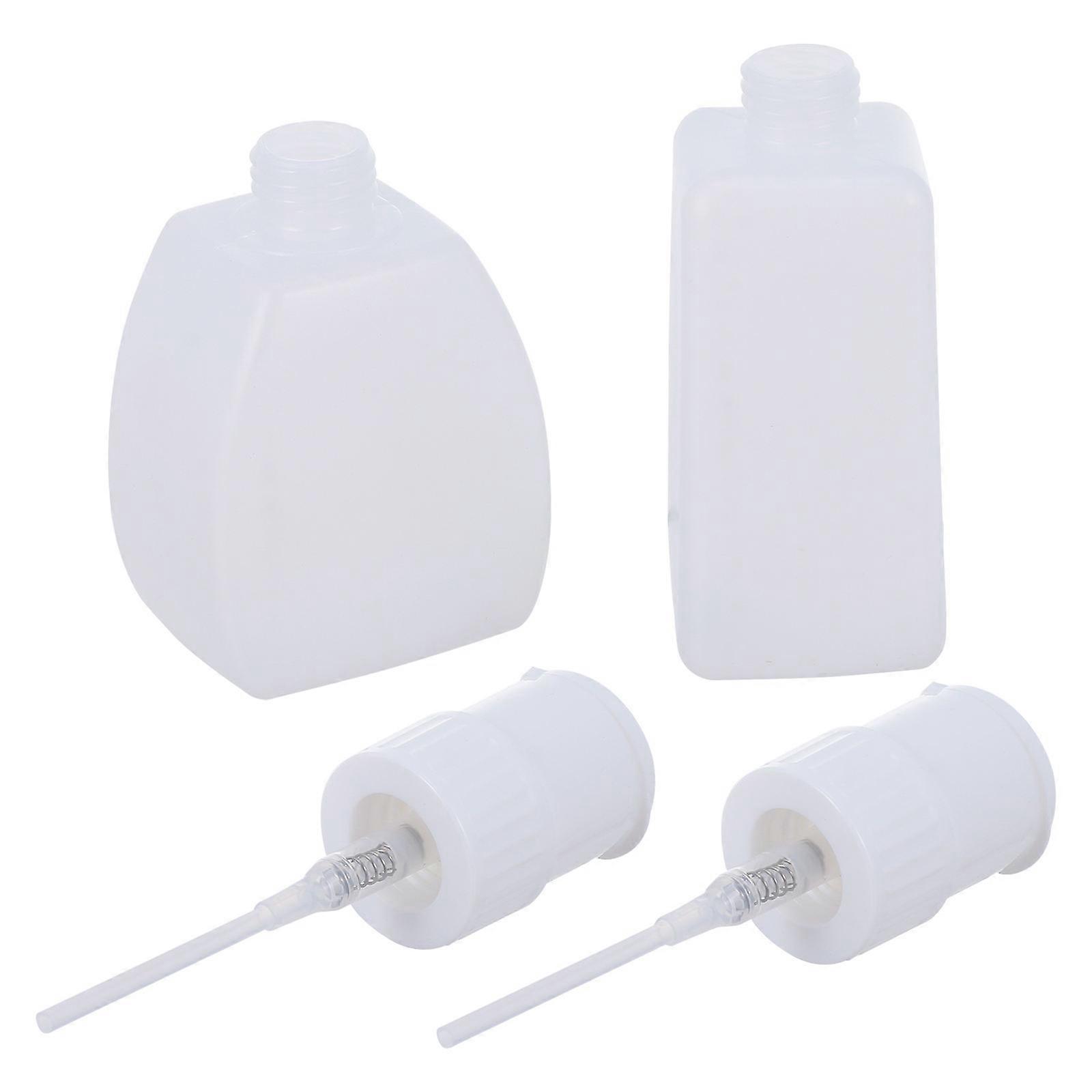 Nail Cleaner Bottles 2Pack Push Down Bottles Empty For Nail Polish Remover 16x5cm Leak-proof Storage