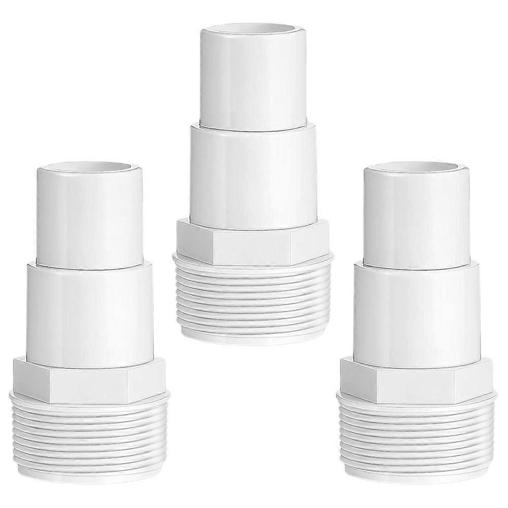 Swimming Pool Fitting Accessory Filter System Setup Durable Pp Material Tight Connection No Leakage 3Pcs