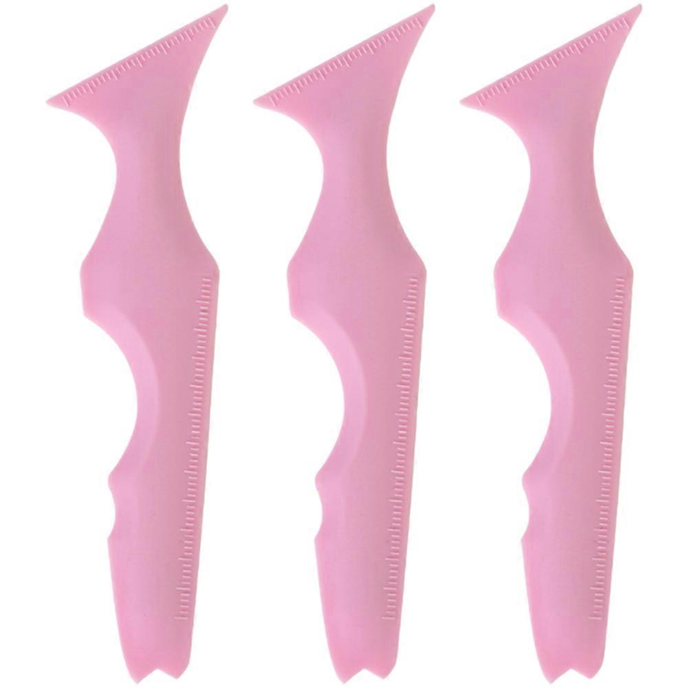 Reusable Eyeliner Stencils Silicone Makeup Tool for Pink 3pcs