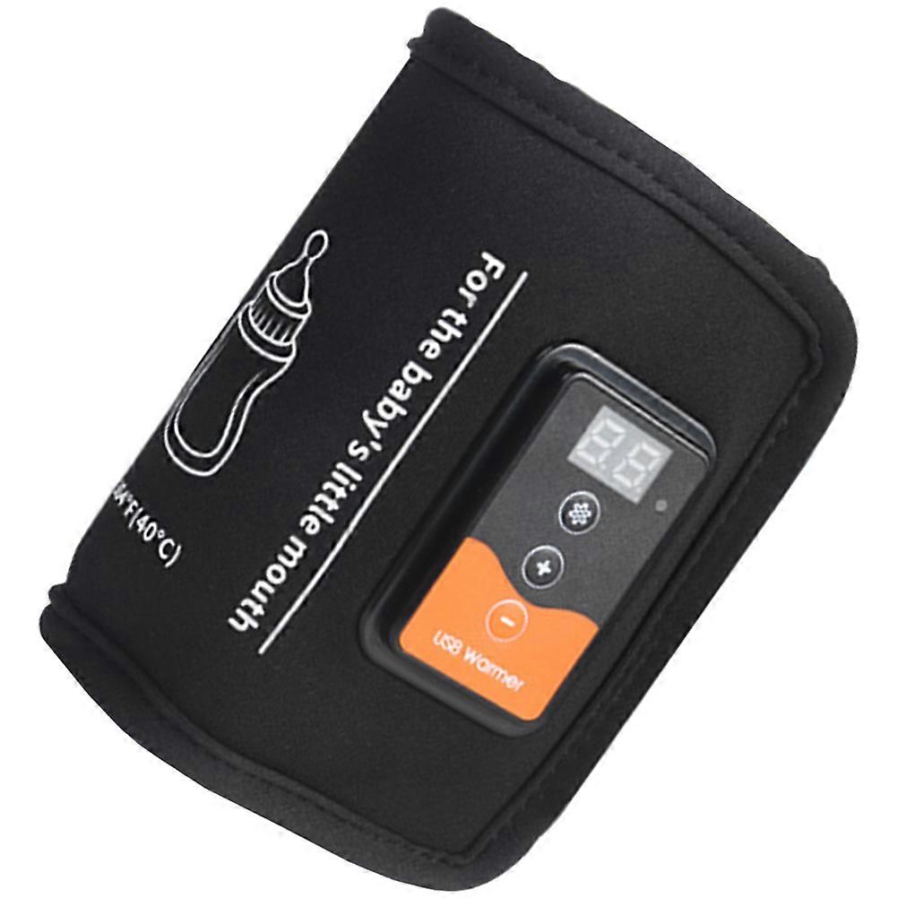 Portable USB Bottle Warmer with LCD Display, Adjustable Temperature, Reusable, Convenient for Night Feeding and Travel