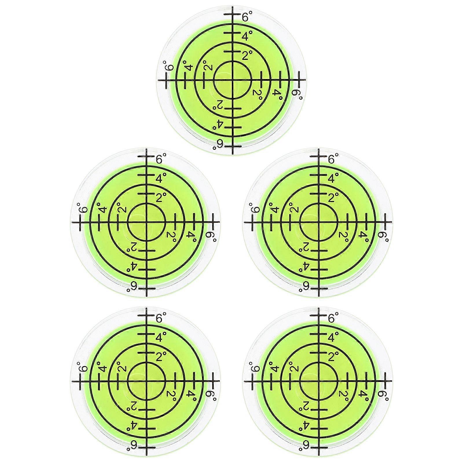 5Pcs Small Bubble Level Circular Spirit Level Designed For Versatile Alignment Object Aligning