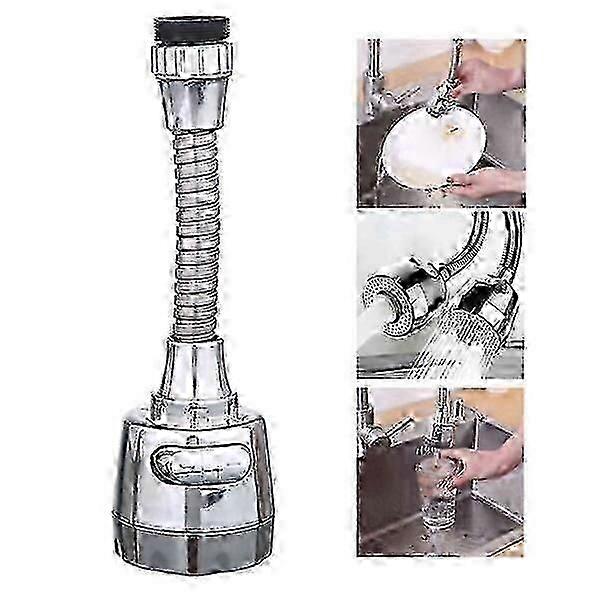 Nozzle for Faucet with Shower - Kitchen Faucet Adapter ABS silver
