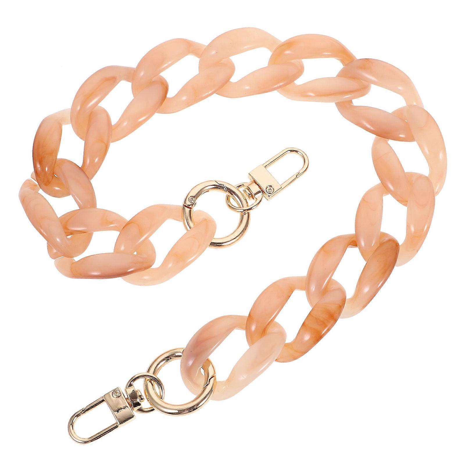 Acrylic Handbag Chain Replacement Chain Strap For Projects 17.7 Inches Total Length Durable Decorative Accessory 1 Piece