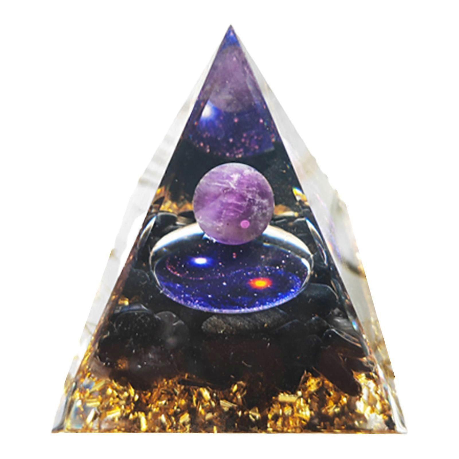 Decorative Pyramid Crystal Statue for Office or Wine Display