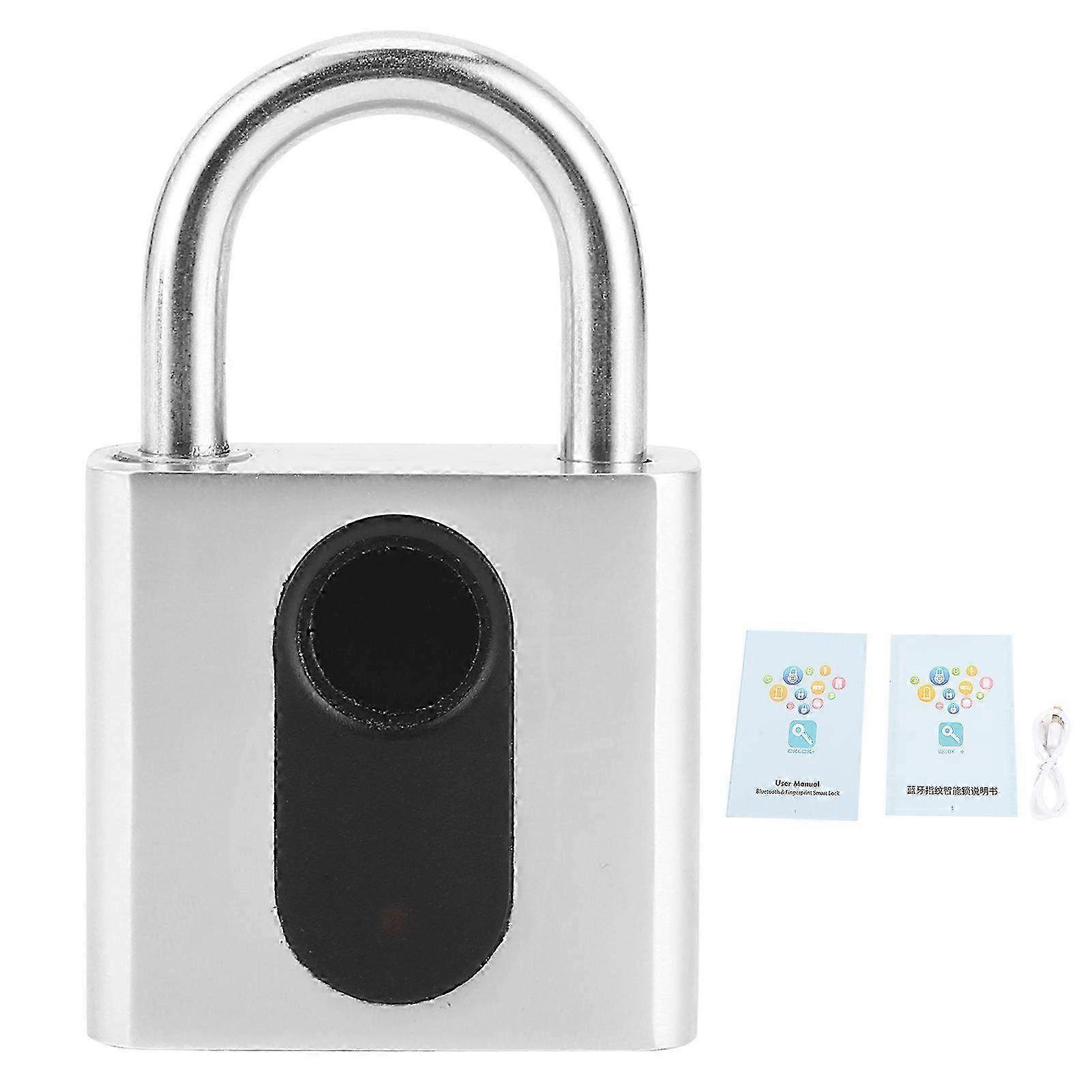 قفل ذكي ببصمة الإصبع مع تطبيق Bluetooth - قفل IP65 مقاوم للماء مضاد للسرقة لخزائن اللياقة البدنية والمهاجع والمستودعات